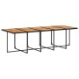 Set de comedor jardín 11 pzas con cojines ratán sintético negro en Conjuntos de jardín | Comprar online en Foru.es