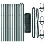 Cerca Euro de  Set de 2 Verde Metal 25 x 0.8 m Duradero | Foro24.es | Tu tienda online para hogar, jardín y más Foro24.es