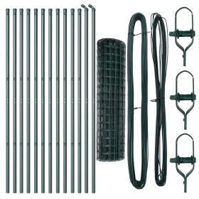 Cerca Euro de Set de 2 Verde Metal recubierto en polvo Grande de , Paneles de vallas - Ref: Foro24-3350358, Precio: 173,61 €,...