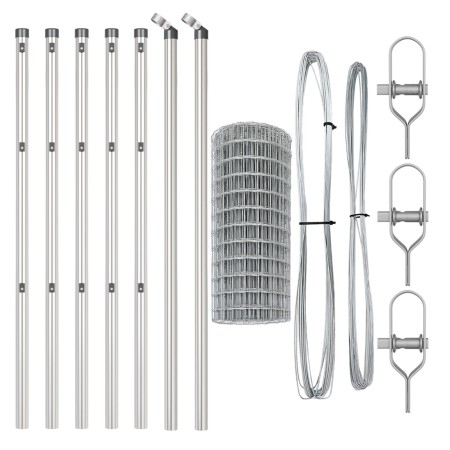 Cerca Euro de  con 7 postes 0.4x10 m de acero galvanizado | Foro24.es | Tu tienda online para hogar, jardín y más Foro24.es