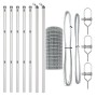 Cerca Euro de  con 7 postes 0.4x10 m de acero galvanizado | Foro24.es | Tu tienda online para hogar, jardín y más Foro24.es