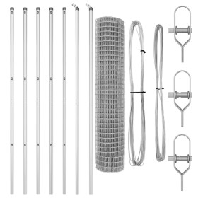 Comprar Cerca Euro con 7 postes 1.6x10 m Acero