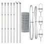 Cerca Euro  con 7 Postes 0.6x10 m Acero Galvanizado | Foro24.es | Tu tienda online para hogar, jardín y más Foro24.es