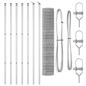 Comprar Cerca Euro con 7 postes 1.6x10 m Acero