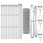 Valla Euro con 13 Postes 0.6x25 m Acero Galvanizado | Foro24.es | Tu tienda online para hogar, jardín y más Foro24.es