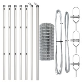 Comprar Valla Euro con 13 postes 0.4x50 m Acero