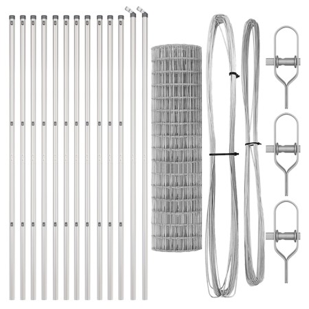 Cerca Euro de  con 13 Postes 1,2x25 m Acero Galvanizado | Foro24.es | Tu tienda online para hogar, jardín y más Foro24.es
