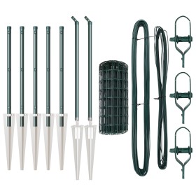 Euro Fence con 7 Poste con Picos 0.8x10 m Acero Galvanizado Verde de , Paneles de vallas - Ref: Foro24-3350562, Precio: 110,7...