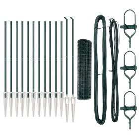 Cerca Euro con 13 postes con espiga 1.2x25 m acero galvanizado verde de , Paneles de vallas - Ref: Foro24-3350595, Precio: 24...