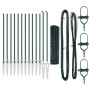 Cerca Euro con 13 postes con espiga 1.2x25 m acero galvanizado verde de , Paneles de vallas - Ref: Foro24-3350595, Precio: 24...