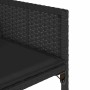 Set de comedor jardín 11 pzas con cojines ratán sintético negro en Conjuntos de jardín | Comprar online en Foru.es