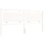 Estructura de cama con cabecero madera maciza blanco 200x200 cm de vidaXL, Camas y somieres - Ref: Foro24-3194072, Precio: 18...