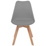 Sillas de comedor 6 unidades plástico gris en Sillas de comedor | Comprar online en Foru.es
