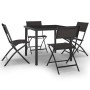 Juego de comedor de jardín 5 piezas acero de vidaXL, Conjuntos de jardín - Ref: Foro24-3073513, Precio: 233,00 €, Descuento: %