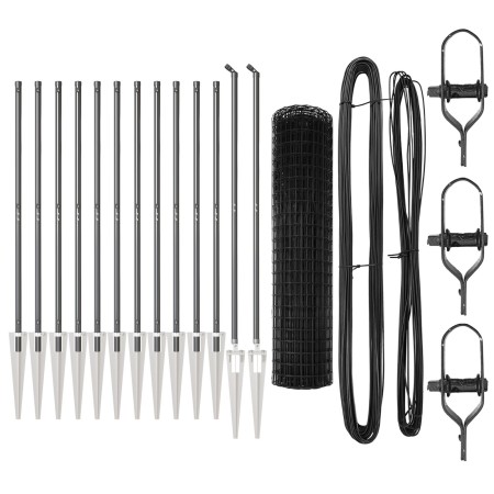 Cerca Euro de Set de 2 Gris Acero con recubrimiento en polvo de , Paneles de vallas - Ref: Foro24-3350713, Precio: 267,87 €, ...