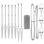 Cerca Euro con 7 Postes de Pica 0.4x10 m de Acero Galvanizado de , Paneles de vallas - Ref: Foro24-3350748, Precio: 92,24 €, ...
