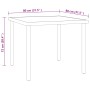 Juego de comedor de jardín 3 piezas acero de vidaXL, Conjuntos de jardín - Ref: Foro24-3073512, Precio: 160,33 €, Descuento: %