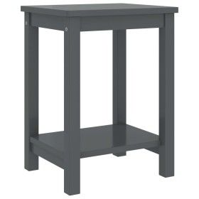 Mesitas de noche madera maciza de pino gris oscuro 35x30x47 cm de vidaXL, Mesitas de noche - Ref: Foro24-322214, Precio: 38,9...