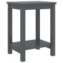 Mesitas de noche madera maciza de pino gris oscuro 35x30x47 cm de vidaXL, Mesitas de noche - Ref: Foro24-322214, Precio: 38,9...