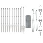 Euro Fence con 13 postes de anclaje 0.4x50 m Acero Galvanizado | Foro24.es | Tu tienda online para hogar, jardín y más Foro24.es