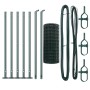 Valla Euro con 7 Postes con Brida 0.4x10 m Acero Galvanizado de , Paneles de vallas - Ref: Foro24-3350833, Precio: 67,52 €, D...