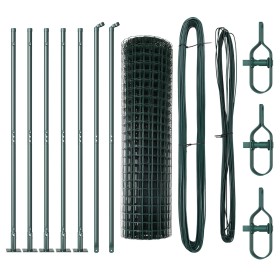 Valla Euro Juego de 2 Verde Metal recubierto de PVC 10 x 0.8 m de , Paneles de vallas - Ref: Foro24-3350835, Precio: 76,48 €,...