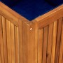 Caja de almacenaje de jardín madera maciza acacia 75x75x58 cm de vidaXL, Cajas de almacenaje para exteriores - Ref: Foro24-31...