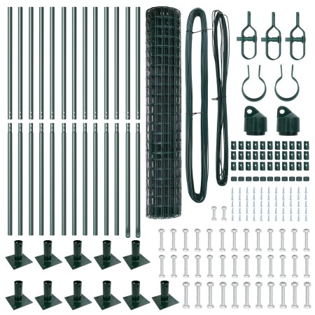 Euro Fence con 13 Postes Flangados 1.2x25 m Acero Galvanizado de , Paneles de vallas - Ref: Foro24-3350850, Precio: 224,55 €,...
