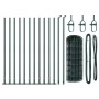 Cerca Euro con 13 Postes Flangados 0.4x25 m de Acero Galvanizado | Foro24.es | Tu tienda online para hogar, jardín y más Foro24.es
