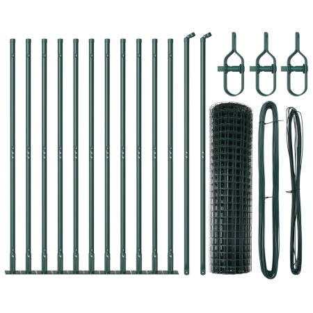 Cerca Euro  Set de 2 Verde Acero con recubrimiento en polvo | Foro24.es | Tu tienda online para hogar, jardín y más Foro24.es