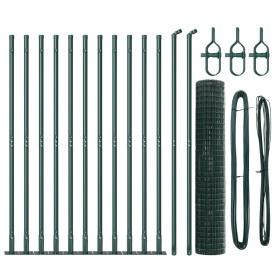 Cerca Euro de Set de 2 Verde Metal 25 x 1.2 m Duradera de , Paneles de vallas - Ref: Foro24-3350865, Precio: 206,17 €, Descue...