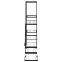 Soporte de flores con rueda de metal negro 94,5x25x92,5 cm de vidaXL, Soportes para macetas - Ref: Foro24-336114, Precio: 62,...