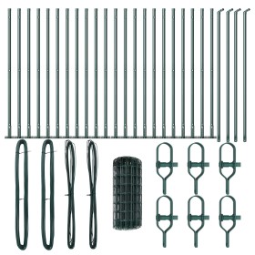 Cerca Euro de con 13 Postes con Brida 0.4x50 m Acero Galvanizado de , Paneles de vallas - Ref: Foro24-3350889, Precio: 249,49...