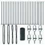 Cerca Euro de con 13 Postes con Brida 0.4x50 m Acero Galvanizado de , Paneles de vallas - Ref: Foro24-3350889, Precio: 249,49...