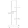 Soporte de flores de 5 estantes de metal blanco 43x22x98 cm de vidaXL, Soportes para macetas - Ref: Foro24-336111, Precio: 41...