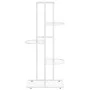 Soporte de flores de 5 estantes de metal blanco 43x22x98 cm de vidaXL, Soportes para macetas - Ref: Foro24-336111, Precio: 41...