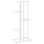 Soporte de flores de 5 estantes de metal blanco 43x22x98 cm de vidaXL, Soportes para macetas - Ref: Foro24-336111, Precio: 41...