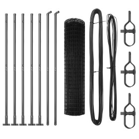 Euro Fence con 7 postes flangados 0.8x10 m de acero galvanizado de , Paneles de vallas - Ref: Foro24-3350909, Precio: 90,52 €...