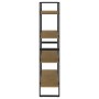 Estantería de 4 niveles madera maciza de pino 80x30x140 cm de vidaXL, Librerías y estanterías - Ref: Foro24-806465, Precio: 9...