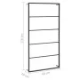 Toallero de acero negro 60x10x116 cm de vidaXL, Toalleros - Ref: Foro24-336120, Precio: 43,18 €, Descuento: %