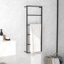 Toallero de acero negro 45x10x115 cm de vidaXL, Toalleros - Ref: Foro24-336118, Precio: 48,65 €, Descuento: %