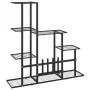 Soporte de flores negro de metal 94,5x25x88 cm de vidaXL, Soportes para macetas - Ref: Foro24-336112, Precio: 51,86 €, Descue...