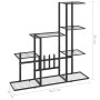 Soporte de flores negro de metal 94,5x25x88 cm de vidaXL, Soportes para macetas - Ref: Foro24-336112, Precio: 52,83 €, Descue...