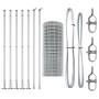 Valla Euro con 7 Poste Flangeados 1.4x10 m Acero Galvanizado | Foro24.es | Tu tienda online para hogar, jardín y más Foro24.es
