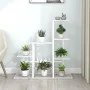 Soporte de flores de metal blanco 94,5x25x88 cm de vidaXL, Soportes para macetas - Ref: Foro24-336113, Precio: 48,94 €, Descu...