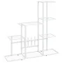 Soporte de flores de metal blanco 94,5x25x88 cm de vidaXL, Soportes para macetas - Ref: Foro24-336113, Precio: 48,94 €, Descu...