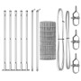 Cerca Euro de  con 7 postes flanchados 0.6x10 m de acero galvanizado | Foro24.es | Tu tienda online para hogar, jardín y más Foro24.es