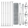 Valla Euro de  con 7 postes con brida 0.8x10 m de acero galvanizado | Foro24.es | Tu tienda online para hogar, jardín y más Foro24.es