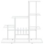 Soporte de flores de metal blanco 94,5x25x88 cm de vidaXL, Soportes para macetas - Ref: Foro24-336113, Precio: 49,84 €, Descu...