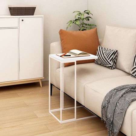 Mesa auxiliar de madera contrachapada blanco 40x30x59 cm de vidaXL, Mesas de centro - Ref: Foro24-336131, Precio: 37,49 €, De...